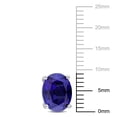 thumbnail image 2 of Everly Women's Created Sapphire Sterling Silver Earrings, 2 of 6