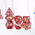 thumbnail image 4 of 7 Piezas de Papel Transparente con Dados Poliédricos Perfke Rojo, 4 of 9
