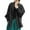 Black, variant on Cardigan for Women Chinese Retro Style Linen Long Sleeve Shirt Top with Buttons Outerwear Open Front Black XXL