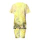 thumbnail image 3 of Blusas para las Mujeres Casual Impreso Cuello en V Manga Corta Blusa Pantalones Cortos, Conjuntos de Ropa para las Mujeres, 3 of 5