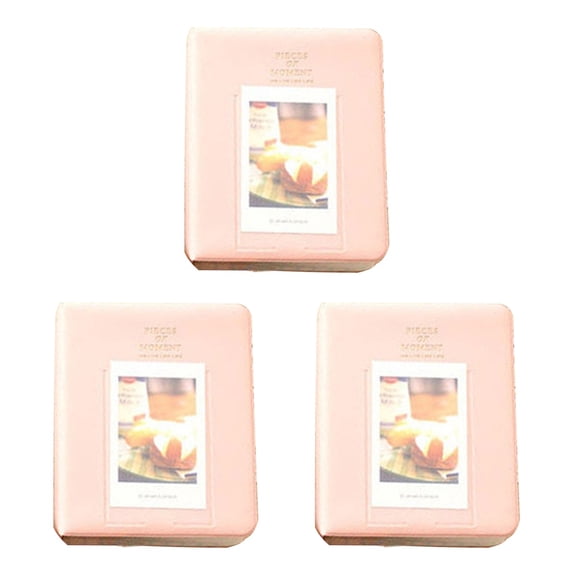 WORGEOUS 3-Pack Mini Photo Albums with 64 Pockets Each, 3-Inch Storage Books for Photos, Memories, and Keepsakes