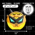 thumbnail image 7 of Cocosmile Robot Round Kids Water Bottle with Removable Sleeve - Easy Open Button, Carrying Lanyard - Tritan Plastic Water Bottle Ideal for School Boys Girls, BPA Free Kids Cup (With Straw), 7 of 7