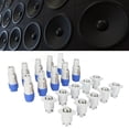 thumbnail image 4 of 3 Pin Male And Female Head Connectors, Nickel Plated Contacts Speaker Power Connector Gray  For Stage Light Power Supply, 4 of 8