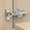 Half Overlay, variant on 10 Pack Frameless Inset Soft Close Concealed European Hinges, Self Closing Satin Nickel, 105 ° Open Angle 4D Adjustment, Speed Control, Clip On, Stainless Steel for Cabinet Door