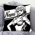 thumbnail image 3 of Funda de cojín de almohada de 45 x 45 cm con pintura al óleo de anime de una pieza Luffy ZanZoro Nami, bonita funda de almohada para sofá o siesta en la oficina, regalo, 3 of 5