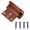 Brown, variant on Rupoun Aluminum Alloy Reinforcement Door Lock Home Security Defender Withstands 800lbs Childproof Bedroom Garage Front Door Metal Hardware Fasteners Essential In White