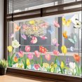 thumbnail image 4 of Heyingu 9Sheet Spring Summer Window Cling Sticker Decal Tulip Butterfly Flower Decal Window Stickers Decorations for Glass Doors Bedroom Balcony, 4 of 5