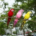 thumbnail image 7 of Visland Artificial Foam Bird, Feathered Macaw Parrot Ornaments DIY Craft for Home Garden Lawn Decoration Party Accessories, 7 of 7