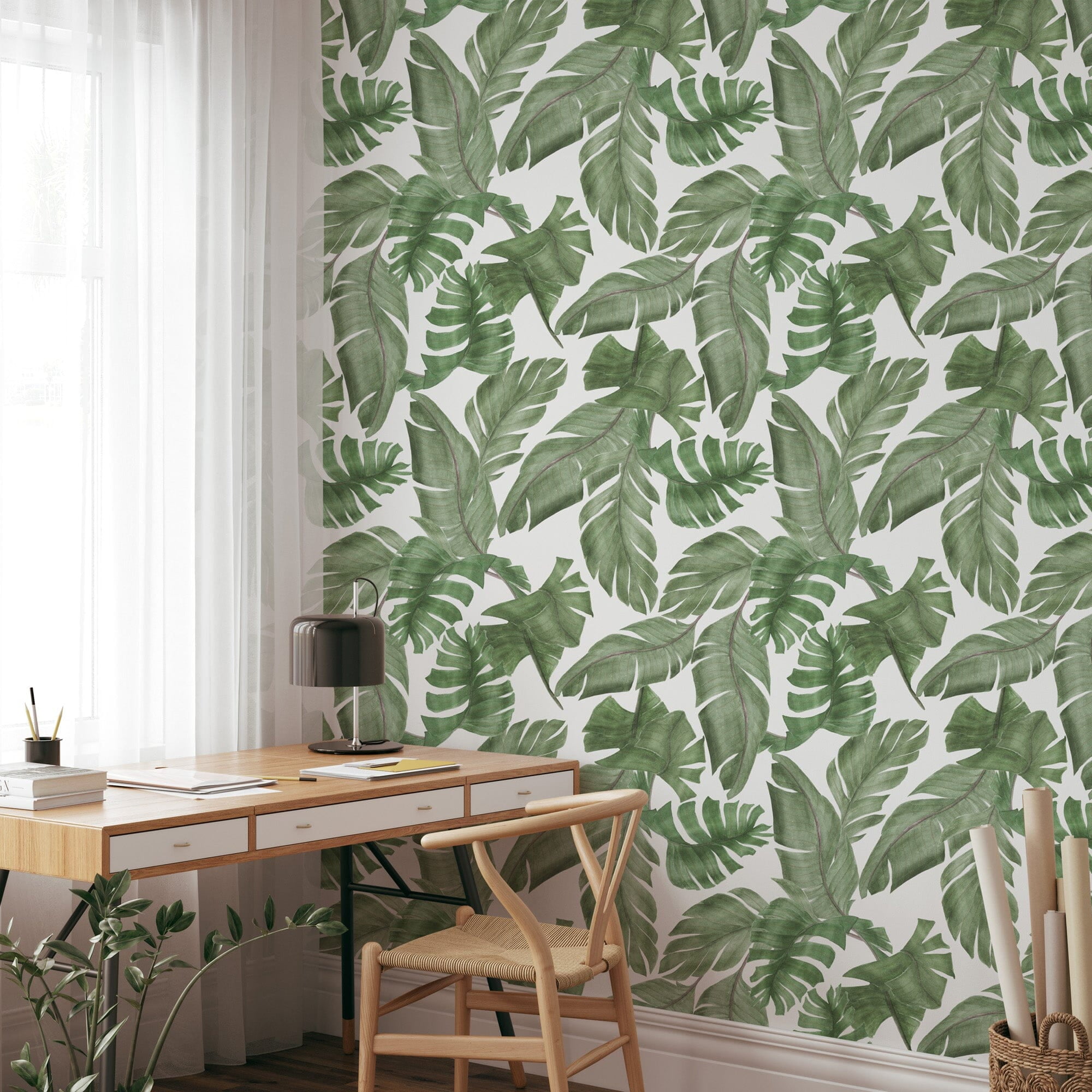 Large Print Tropical Wallpaper Walmart