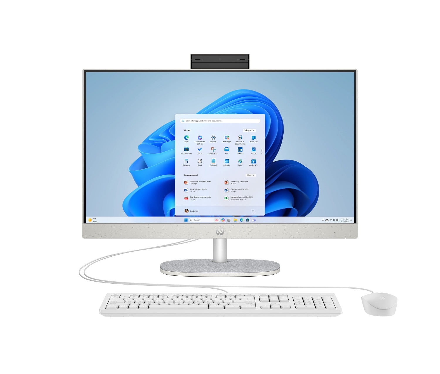 HP Essential All-in-One Computer 23.8" FHD AMD Ryzen AI 5, 16 GB;512 GB SSD