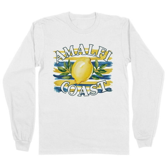 Amalfi Coast Long Sleeve Shirt Unisex Large White