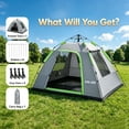 thumbnail image 4 of Golabs CT3 2-Person Instant Camping Tent, 4.8lbs Lightweight, Portable, Easy 1-Minute Setup Pop-Up Tent for Outdoor, Gray, 4 of 11