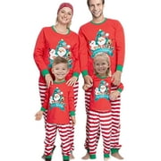 LUIRYARE Emmababy Family Matching Christmas Pajamas Set Adult Men Women Kids Baby Sleepwear Nightwear