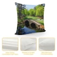 thumbnail image 4 of Fenyluxe Impressionist Painting Pillow Covers Short Plush Indoor Outdoor Throw Pillow Cover 1PC 24x24in, 4 of 5