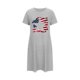 thumbnail image 5 of Camisón corto de talla grande para mujer, camisón de manga corta con estampado de pecho a la moda, camisón para mujer, 5 of 7