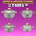 thumbnail image 2 of Batería De Cocina Perla Guadalupe 8 pz  Acero inoxidable Perla CO-PG8, 2 of 2