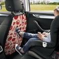 thumbnail image 5 of Cute Tomato Ketchup Mats Back Seat Protectors, Car Seat Protector Vehicle Organizers Waterproof Cover Back Seat Cover for Kids with 3 Storage Pockets 2 Pack, 5 of 5