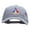 Grey, variant on Red White And Paris Embroidered Washed Cap - Mint OSFM