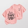 thumbnail image 2 of T-Shirt de Pâques pour Enfants, T-Shirt Graphique à Manches Courtes pour Garçons et Filles, Haut Décontracté en Mélange de Coton pour Tout-Petits, Col Rond Ample pour les Célébrations Printanières, Chasses aux Œufs, T-Shirts Amusants pour Enfants, 2 of 3