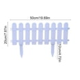 thumbnail image 2 of Mini Garden Fence Panels - Small Portable Decorative Yard Fencing, Weather-Resistant Fence Panels for Flower Bed Borders, Home Lawn Edging & Outdoor Landscape Decor Accent, 8*20in, White, 2 of 8