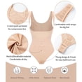 thumbnail image 4 of MANIFIQUE Thong Bodysuit for Women Tummy Control Shapewear Seamless Sculpting Open Bust Body Shaper, 4 of 5