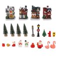 thumbnail image 2 of Christmas Village Houses, Exquisite European Style Innovative Christmas Village Set  for Home for Coffee Shop, 2 of 8
