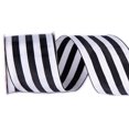 thumbnail image 1 of Cinta Decorativa CSZD RIBBON Rayas Blancas y Negras 6.4 cm x 9.1 m, 1 of 9