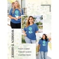 thumbnail image 4 of Chulianyouhuo Faith Women Plus Shirt Graphic Christian Casual Vintage Tshirt Short Sleeve Summer Oversized Tee Tops, 4 of 7