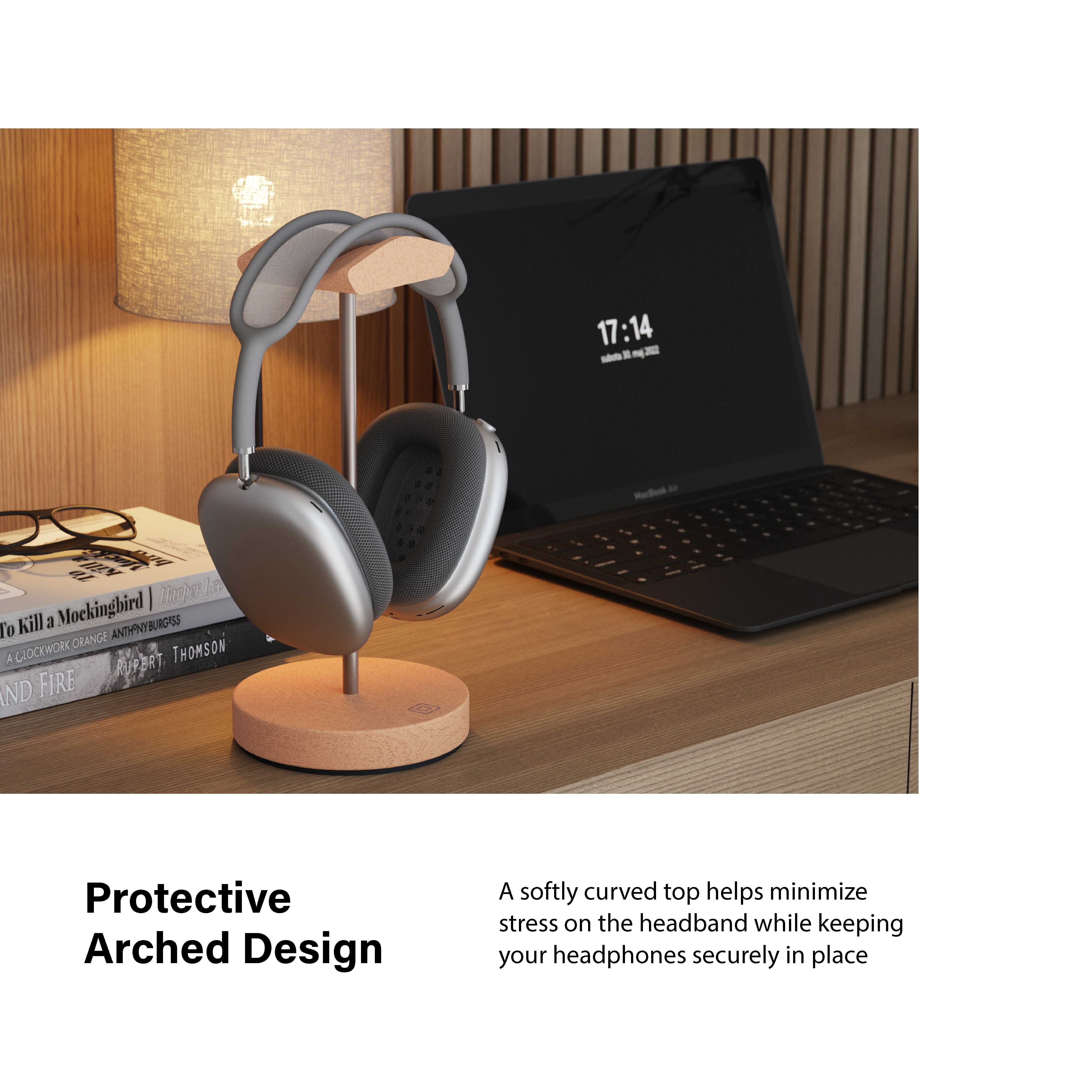 Incipio Universal Headphone Stand with Weighted Base and Arched Support