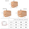 thumbnail image 6 of Orange Checkered Toaster Cover 2 Slice, Thanksgiving Fall Buffalo Plaid Rustic Dustproof Bakeware Oven Protector with Top Hook, Waterproof Small Kitchen Appliance Toasters Dust Cover, 12"x7.5"x8", 6 of 9