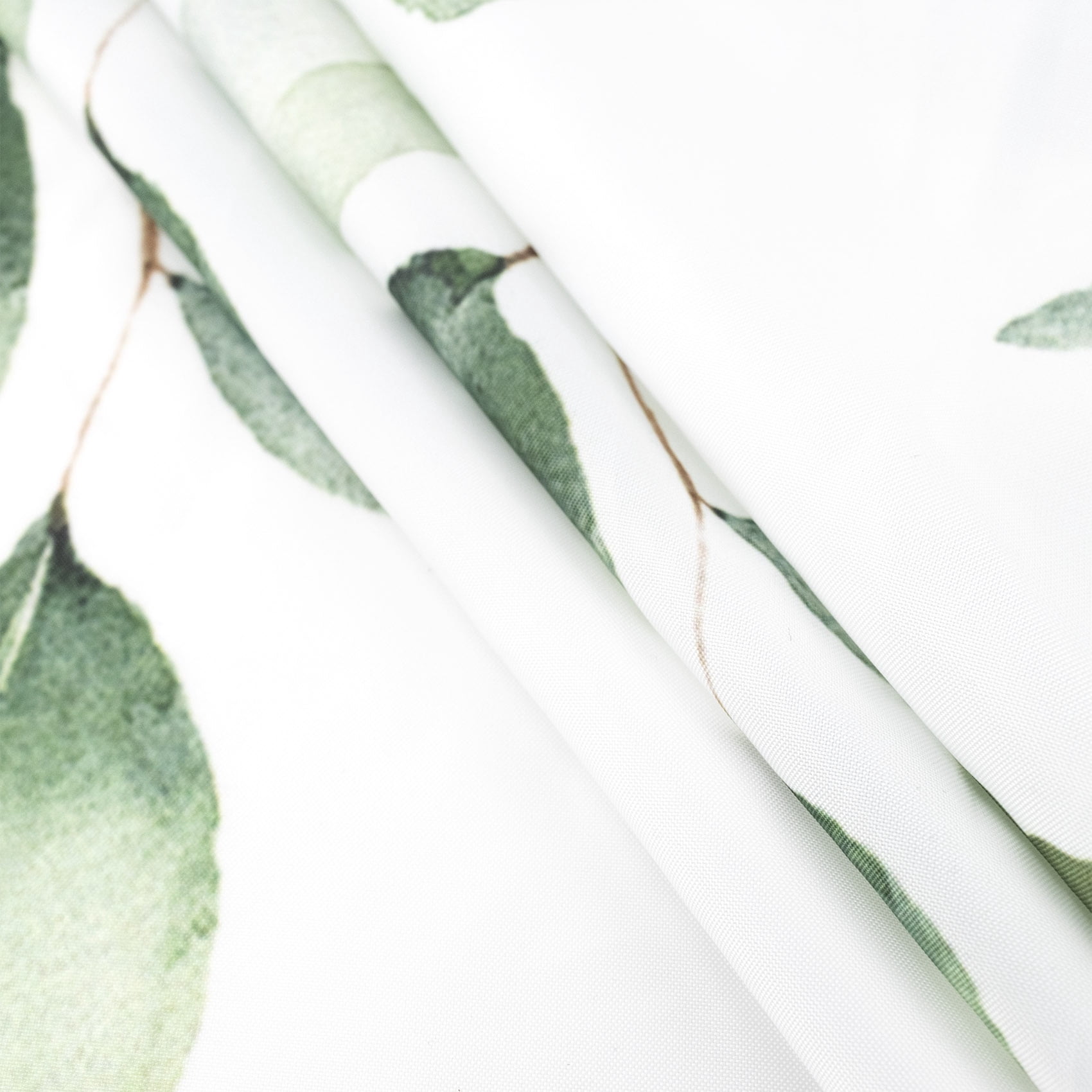Succulent Botanical Shower Curtain Decor, Sage Green Plant Eucalyptus Leaf Green and White Shower Curtains for Bathroom 72X78 inch Polyester Fabric Bathroom Decoration Bath Curtains Hooks Included