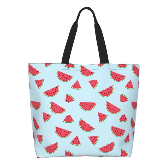 Disketp Watermelon Bolsa Tote Estampada para Mujer, Bolso de Hombro y de Mano para Compras y Viajes