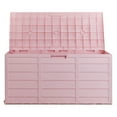 thumbnail image 5 of Canddidliike 75 Gallon Weather Storage Box on Wheel, Deck Bin Garden Box for Outdoor Patio Seat - Pink, 5 of 9