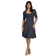 thumbnail image 4 of Womens Scoop Neck Knee Length A-Line Dress, 4 of 10