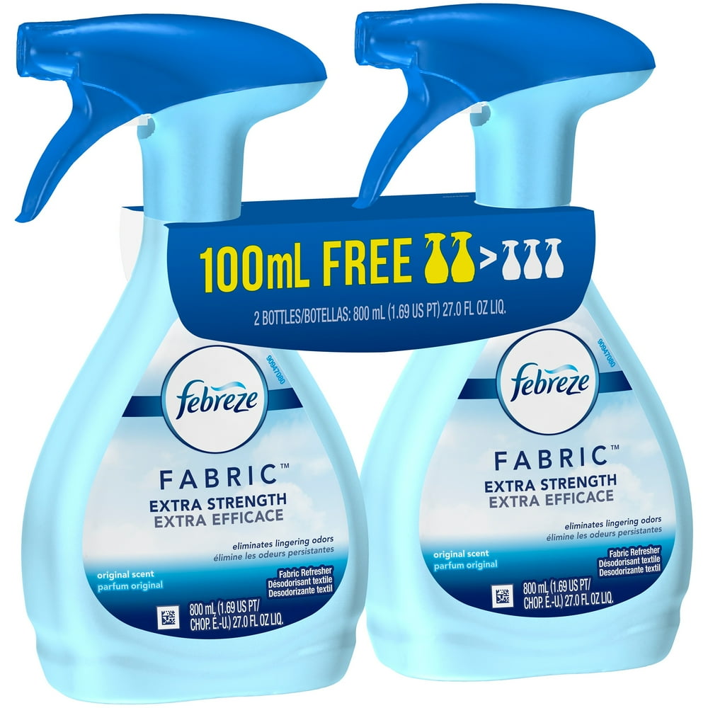 Febreze FABRIC Refresher, Extra Strength, 2 Count, 27 oz each Walmart