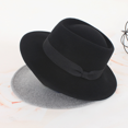 thumbnail image 2 of Otoño e invierno, sombrero de lana de ala ancha de moda simple europeo y americano, sombrero de lana de fieltro informal para compras, 2 of 6