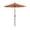 Dolce Mango, variant on 7.5' Pacific Trail Series Patio Umbrella With Stone Black Aluminum Pole Aluminum Ribs Push Button Tilt Crank Lift With Sunbrella 1A Teak Fabric