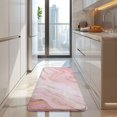thumbnail image 4 of Pink Gold Marble Pattern Kitchen Rug Mat,Kitchen Runner Rugs Non Skid Washable,Decorative Kitchen Floor Mats for Kitchen,Sink,Laundry,17"x47.2", 4 of 7