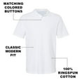 thumbnail image 4 of Riverdale The Whyte Wyrm Cotton Polo Shirt, White, X-Large, 4 of 6