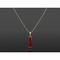 thumbnail image 2 of Ruby Necklace, Yellow Gold Ruby Necklace Engagement Pendant Gift Free Ship, 2 of 3