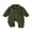 Green, variant on Baby Toddler Autumn Casual Corduroy Jumpsuit 0 3 6 9 12 Months Long Sleeve Lapel Solid Color Button Up Romper
