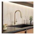 thumbnail image 4 of Modern Touchless Satin Brass Pull-Down Kitchen Faucet, 4 of 9