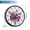 thumbnail image 3 of Voice Activated Clock with Glow Light 12 Inch Large Silent Wall Clock Battery Operated for Home Decor Balloons and Fireworks, 3 of 8
