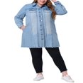 thumbnail image 2 of Unique Bargains Vestes en Jean Longues à Manches Longues pour Femmes, 2 of 6