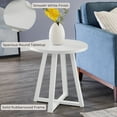 thumbnail image 3 of Roundhill Furniture Modern Harmony Wood Oval End Table, 3 of 8