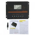 thumbnail image 1 of Controlador de carga solar PWM automático de 12 V y 24 V, 80 A, regulador de carga de panel solar, pantalla LCD Solar80, 1 of 12
