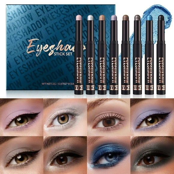 Latrodar Eyeshadow Stick Eyeshadow Shimmer Eyeshadow Versatile Eye Shadow Set Eyeshadow Stick Longwear Cream Eye Stick Matte Eyeshadow Eye Makeup Anniversary Gifts for Women