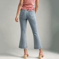 thumbnail image 6 of Hzzrkos Women Casual Fashion High Waist Slim Fit Distressed Flare Leg Denim Jeans Long Trousers for Everyday Wear Blue S, 6 of 6