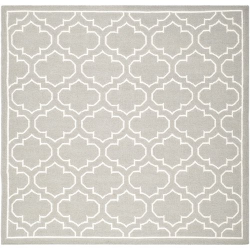 Safavieh Dhurries Handwoven Flatweave Wool Gray/Ivory Area Rug