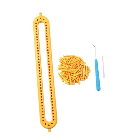 Knitting Loom Set DIY Machine Adjustable Peg Crochet Loom Handmade Craft Weaving Style A